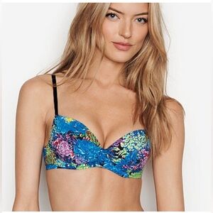 NWT Victoria's Secret X Mary Katrantzou Fashion Show Floral Lined Demi Bra